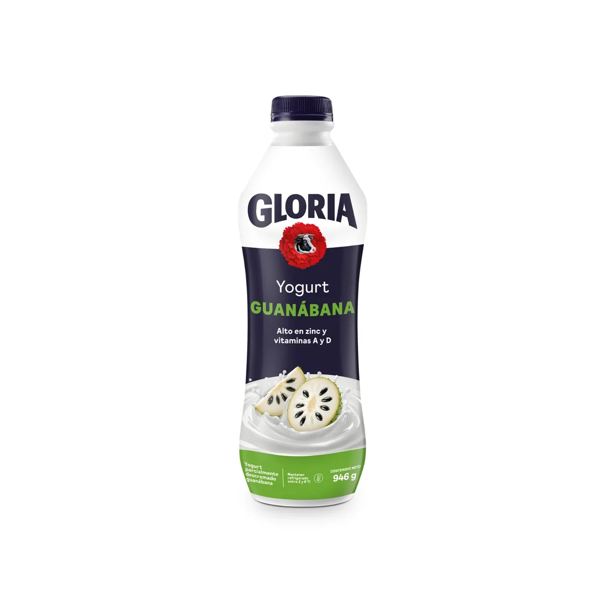 GLORIA - Yogurt Gloria Guanábana Botella 946 g
