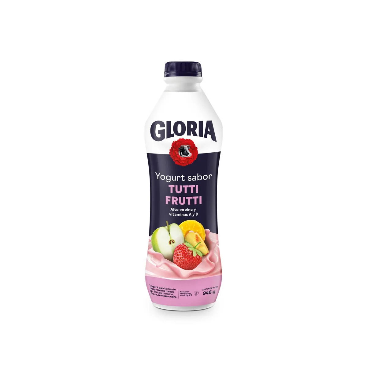 GLORIA - Yogurt Gloria Tutti Frutti Botella 946 g