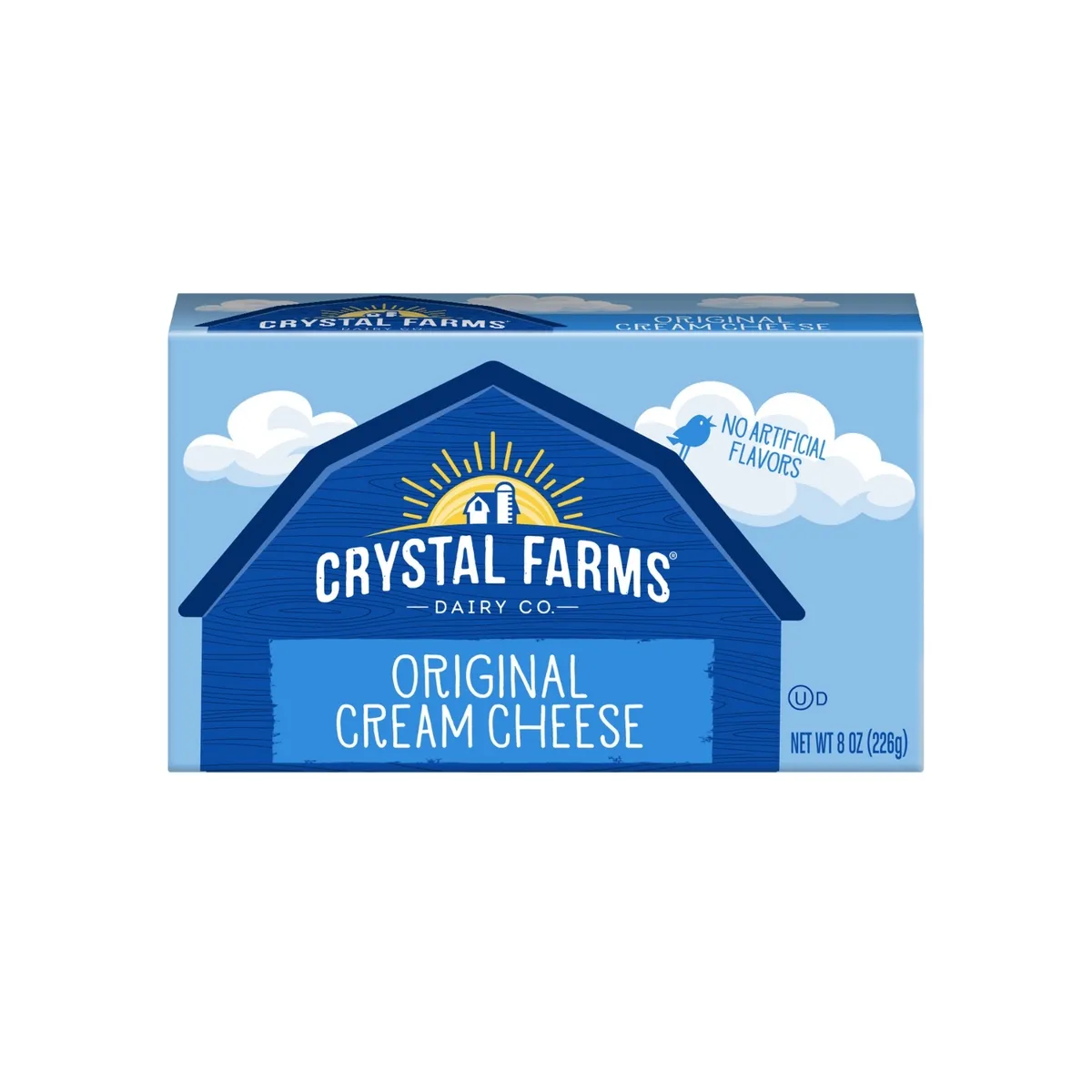 CRYSTAL FARMS - Queso Crema Original Crystal Farms Empaque 226 g