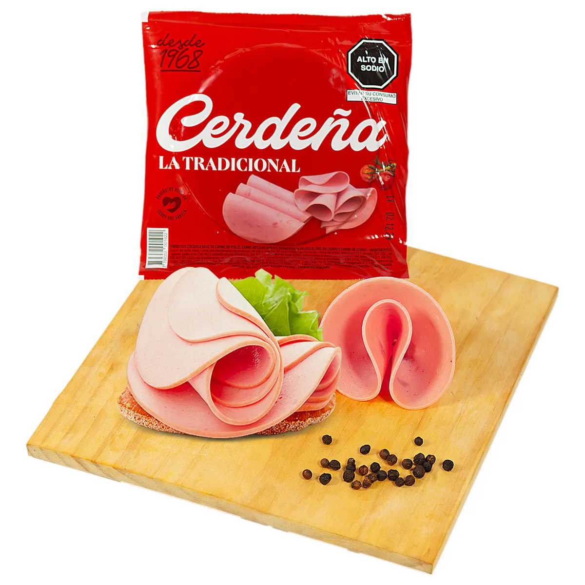 CERDENA - Jamonada de Pollo Tradicional Cerdeña Empaque 90 g