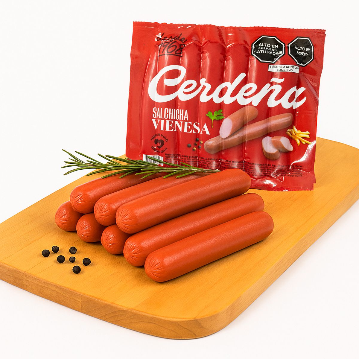 CERDENA - Salchicha Vienesa Cerdeña Empaque 460 g