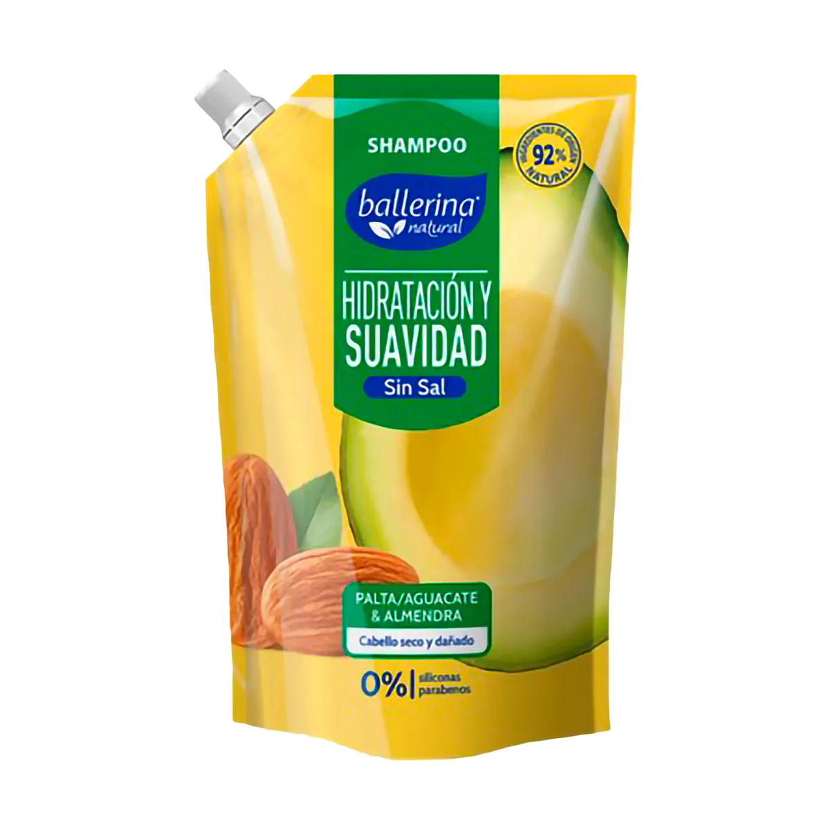 BALLERINA - Shampoo Ballerina Palta y Almendra Doypack 750 mL