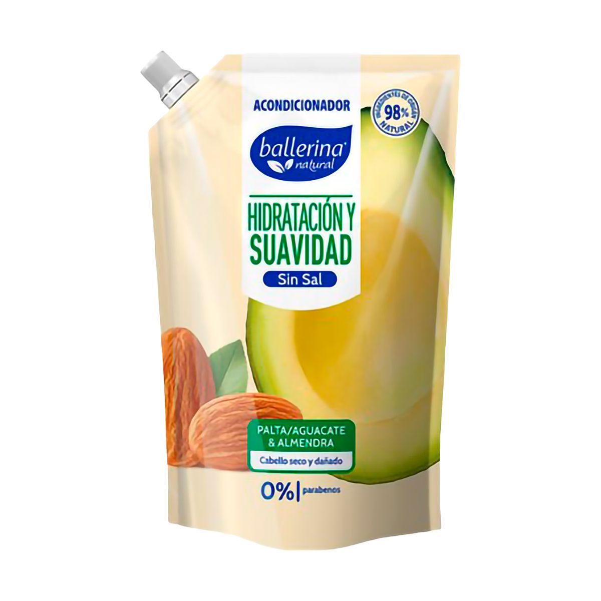 BALLERINA - Acondicionador Ballerina Palta y Almendra Doypack 750 mL