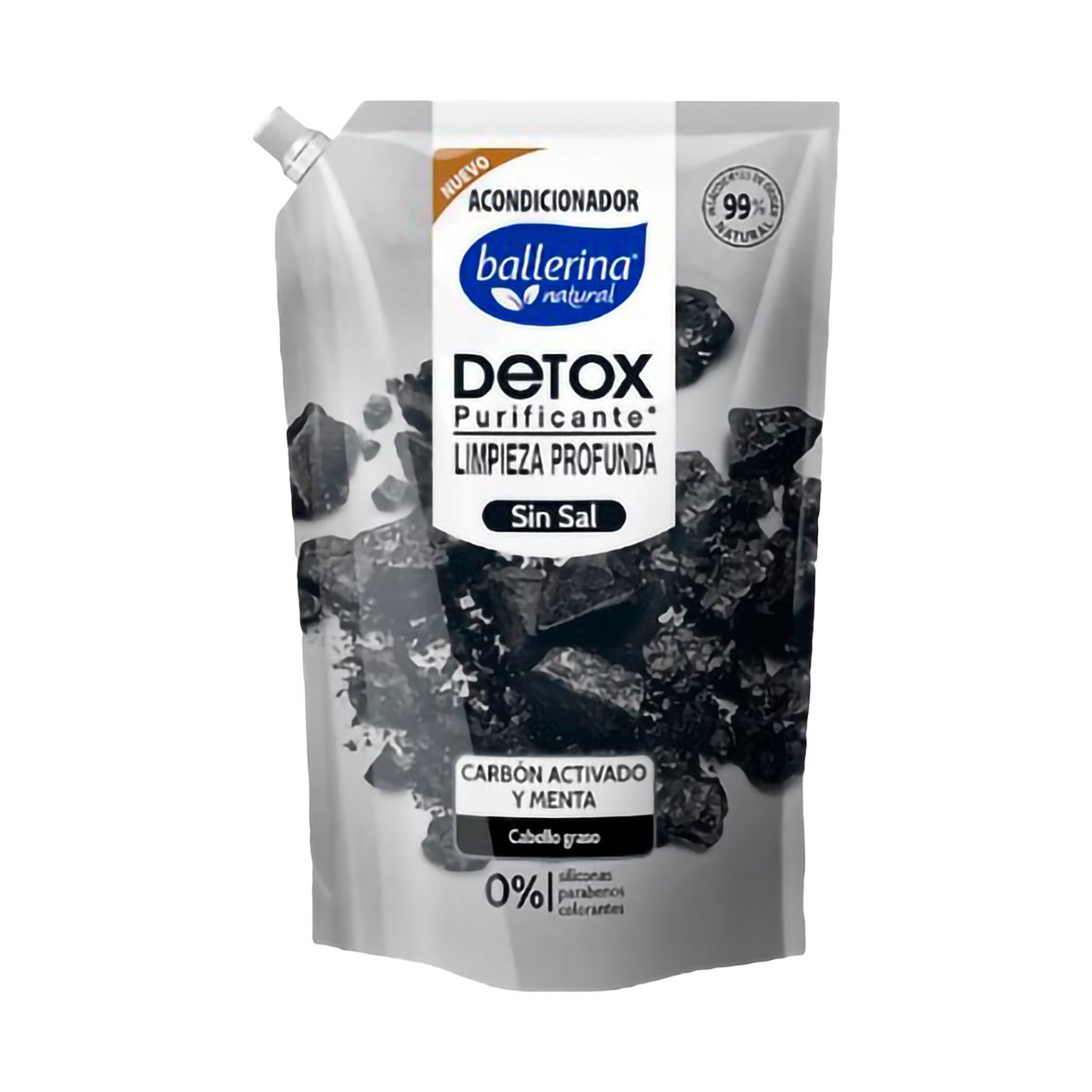 BALLERINA - Acondicionador Ballerina Carbón Detox Doypack 750 mL