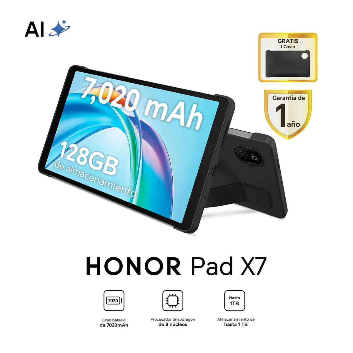 HONOR - Tablet Honor Pad X7 4GB + 128GB Gray