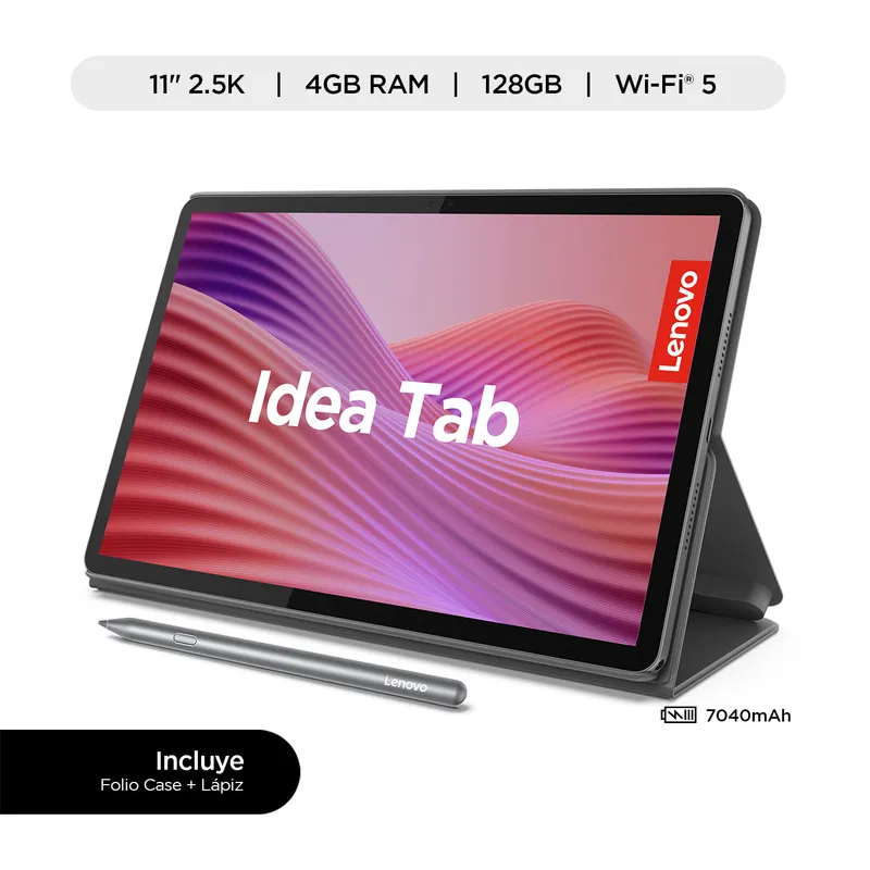 LENOVO - Tablet Lenovo Idea tab MediaTek Dimensity 6300 4GB 128GB 11" 2.5K 90Hz