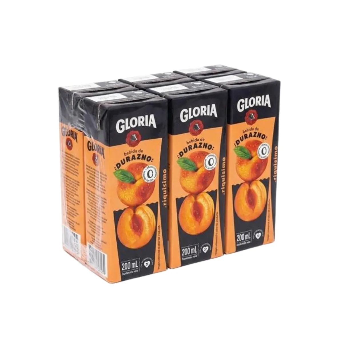 GLORIA - Bebida Gloria Durazno Sixpack Caja 200 mL