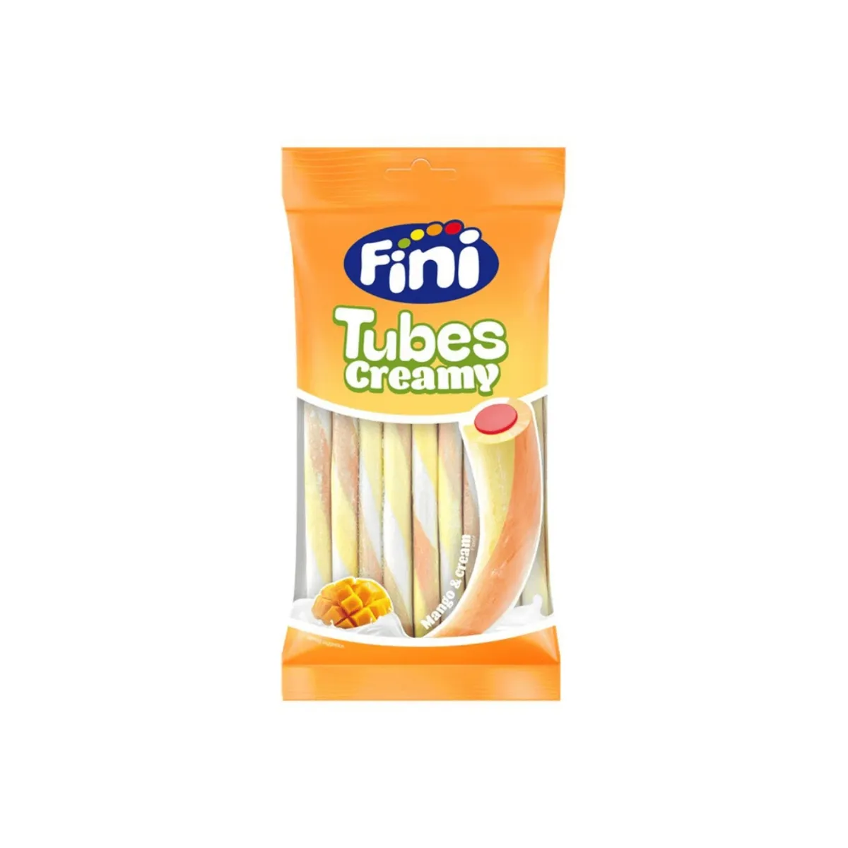 FINI - Gomitas Fini Tubes Creamy Yogurt Mango Bolsa 80 g
