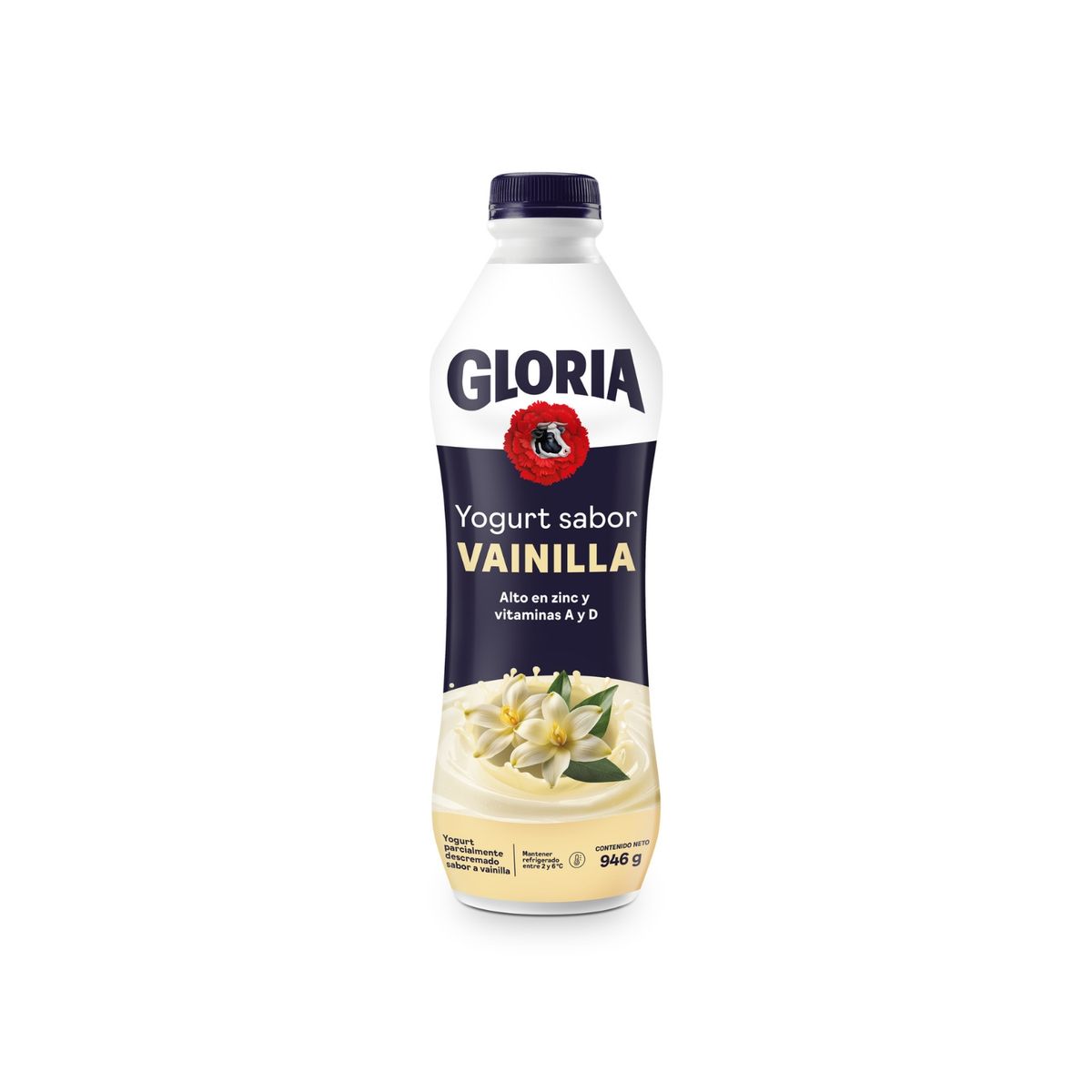 GLORIA - Yogurt Gloria Vainilla Botella 946 g