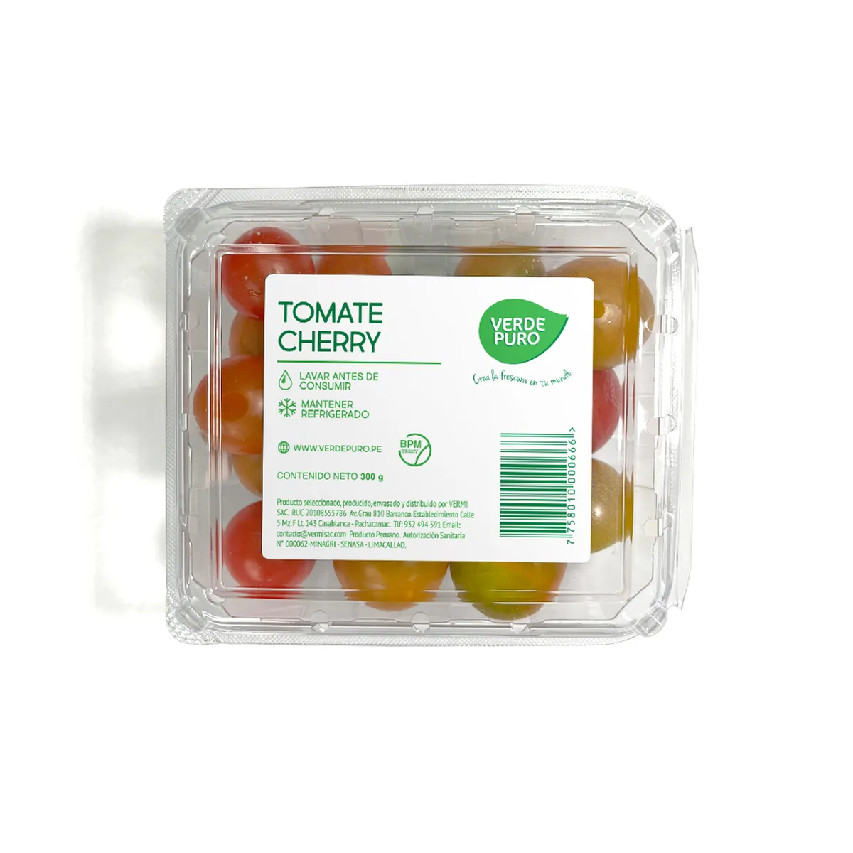 VERDE PURO - Tomate Cherry Verde Puro x 300 g