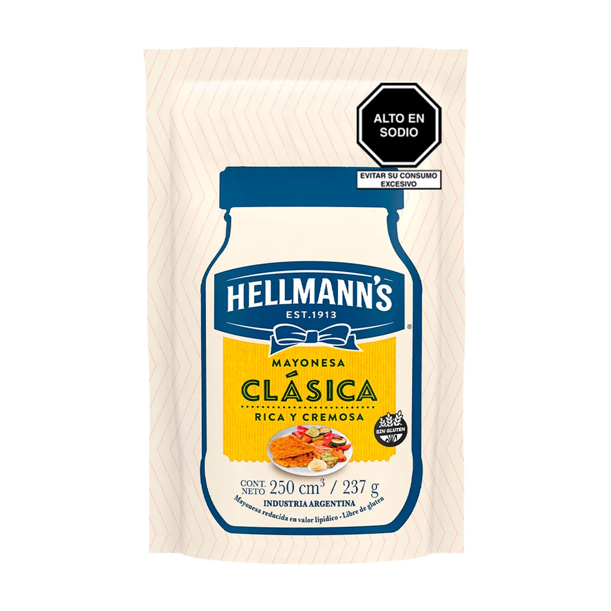 HELLMANNS - Mayonesa Clásica Hellmanns Doypack 237 g