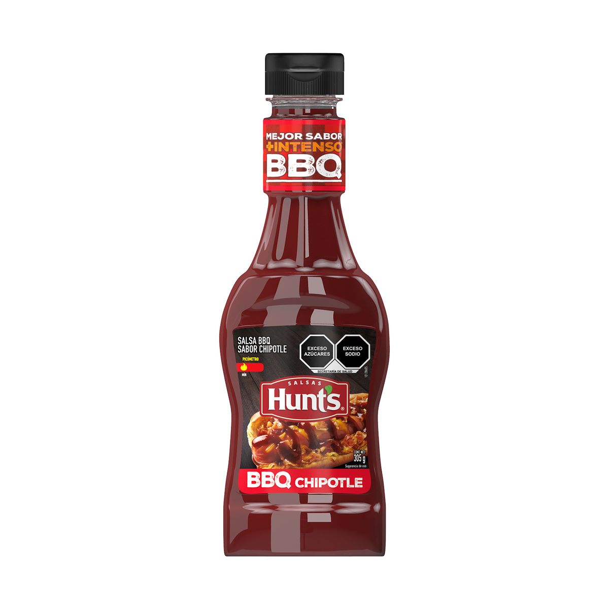 HUNTS - Salsa BBQ Hunts Chipotle Botella 305 g