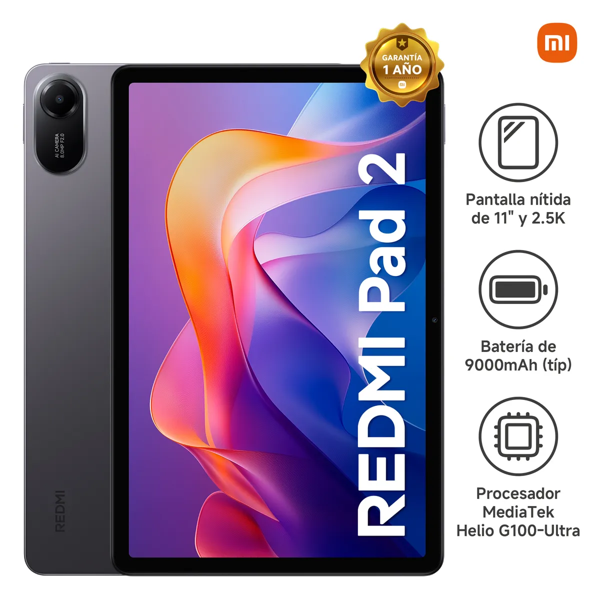 XIAOMI - Redmi Pad 2 Graphite Gray 4GB 128GB