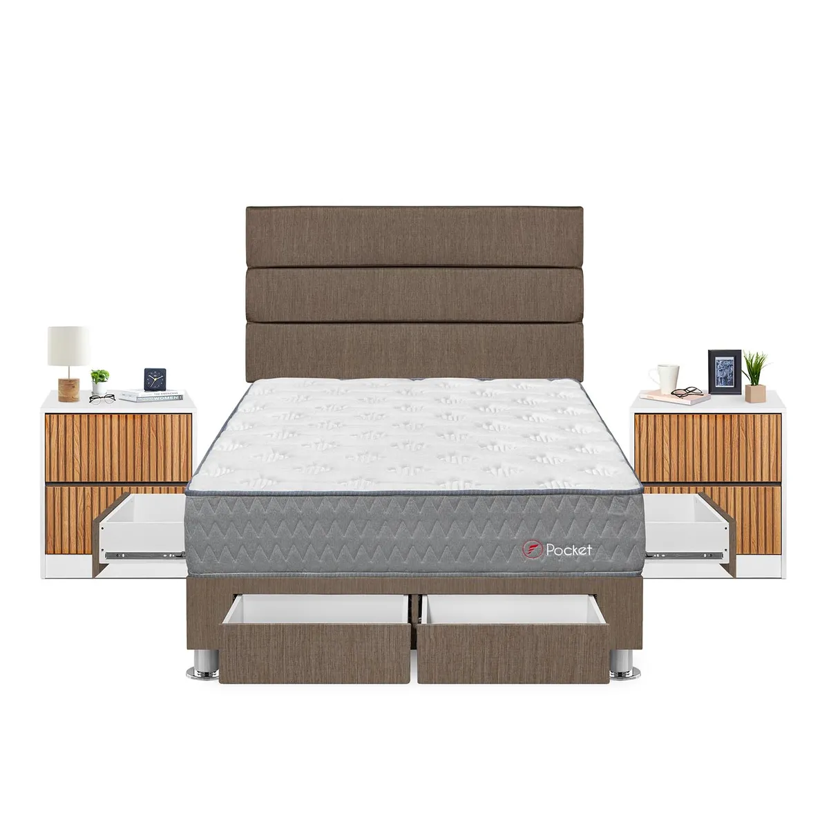 FORLI - Dormitorio Pocket 2Plz Marr+Vel Roma