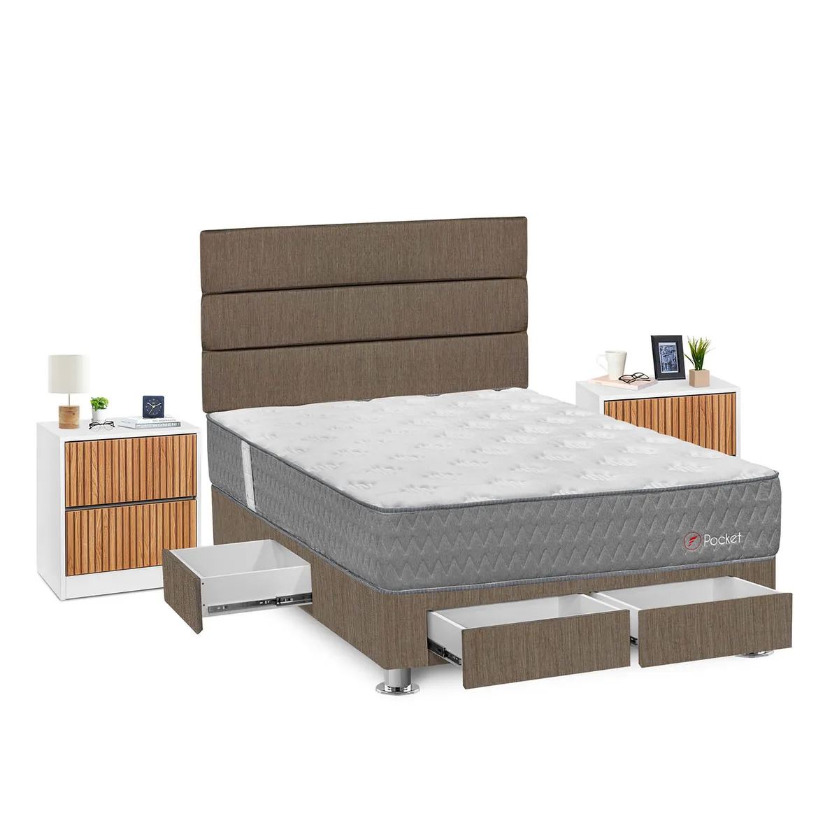 FORLI - Dormitorio Pocket 2Plz Marr+Vel Roma