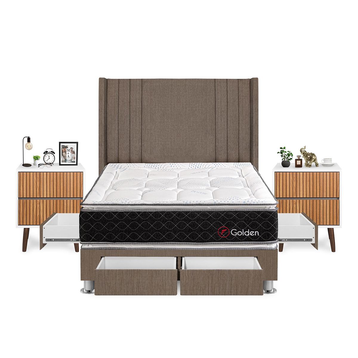 FORLI - Dormitorio Golden 2Plz Marr+Vel Milan