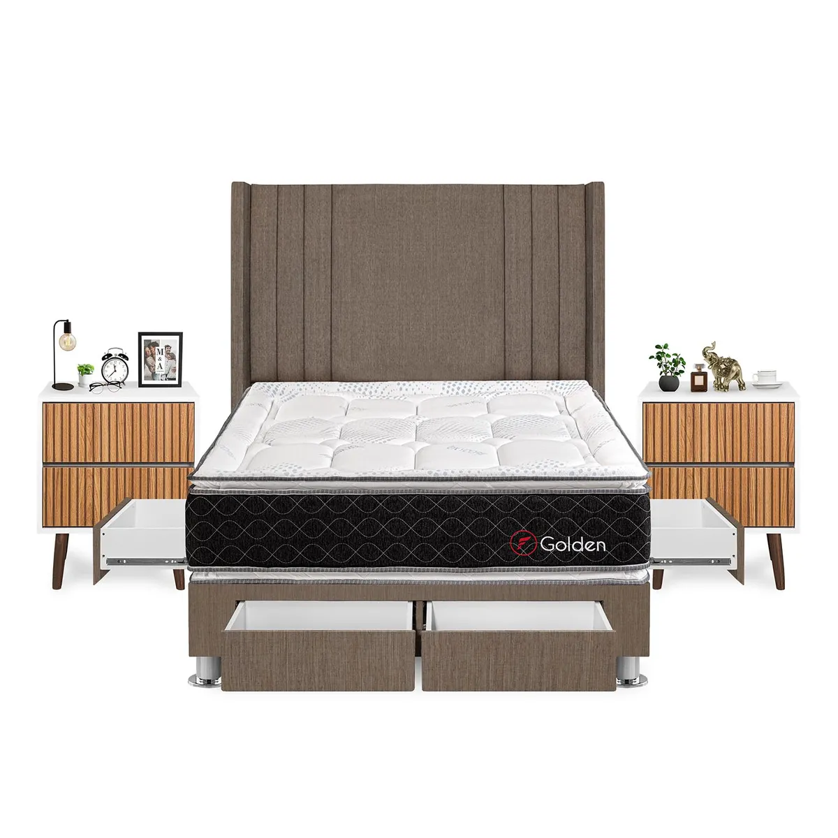 FORLI - Dormitorio Golden 2Plz Marr+Vel Milan