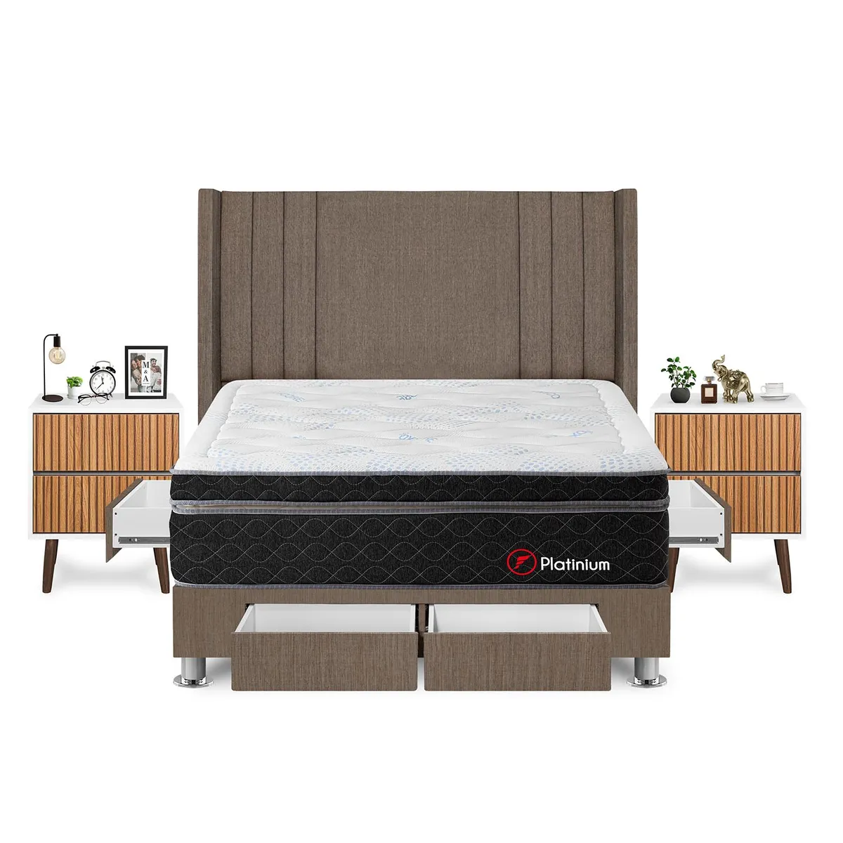 FORLI - Dormitorio Platinium Queen Marr+Vel Milan