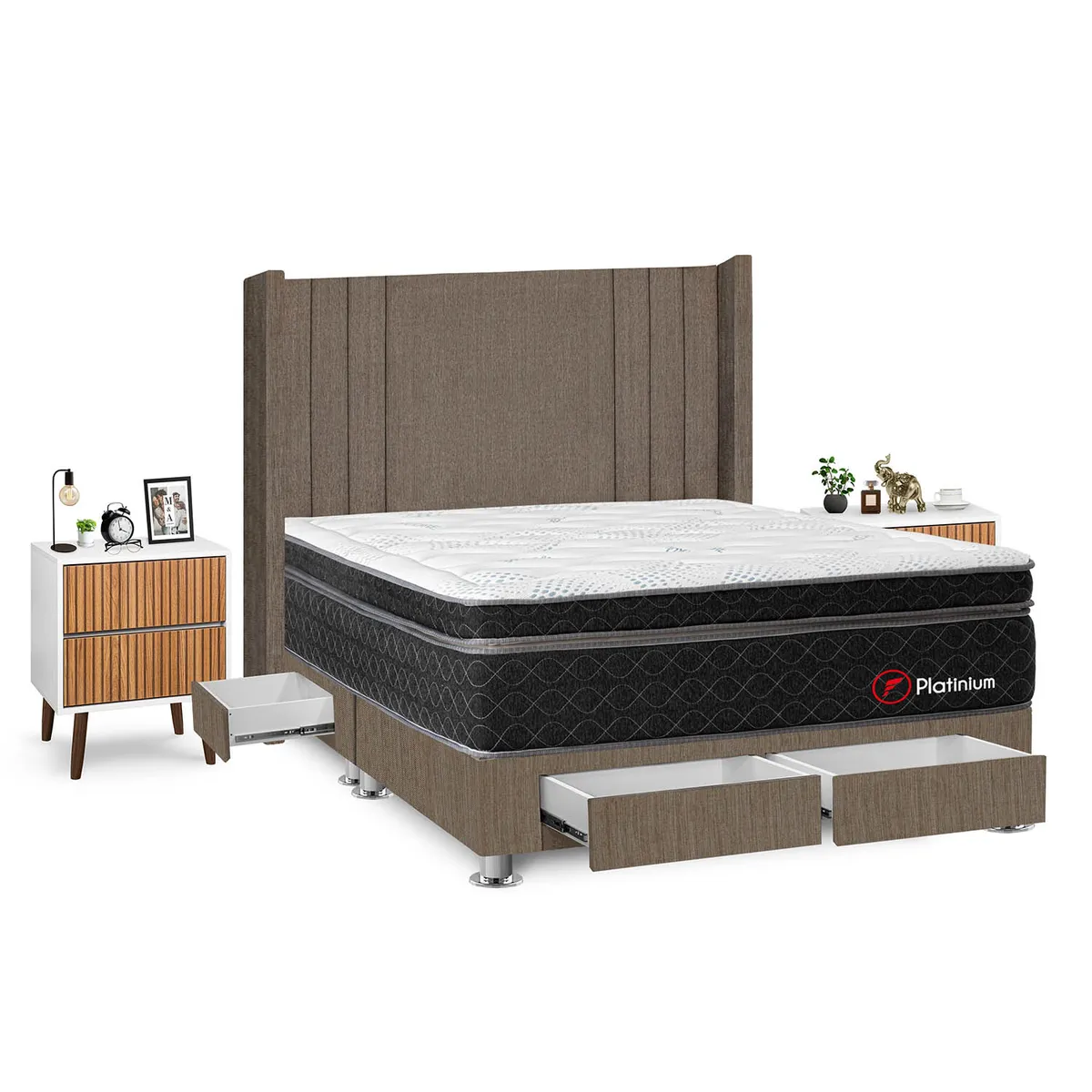 FORLI - Dormitorio Platinium Queen Marr+Vel Milan