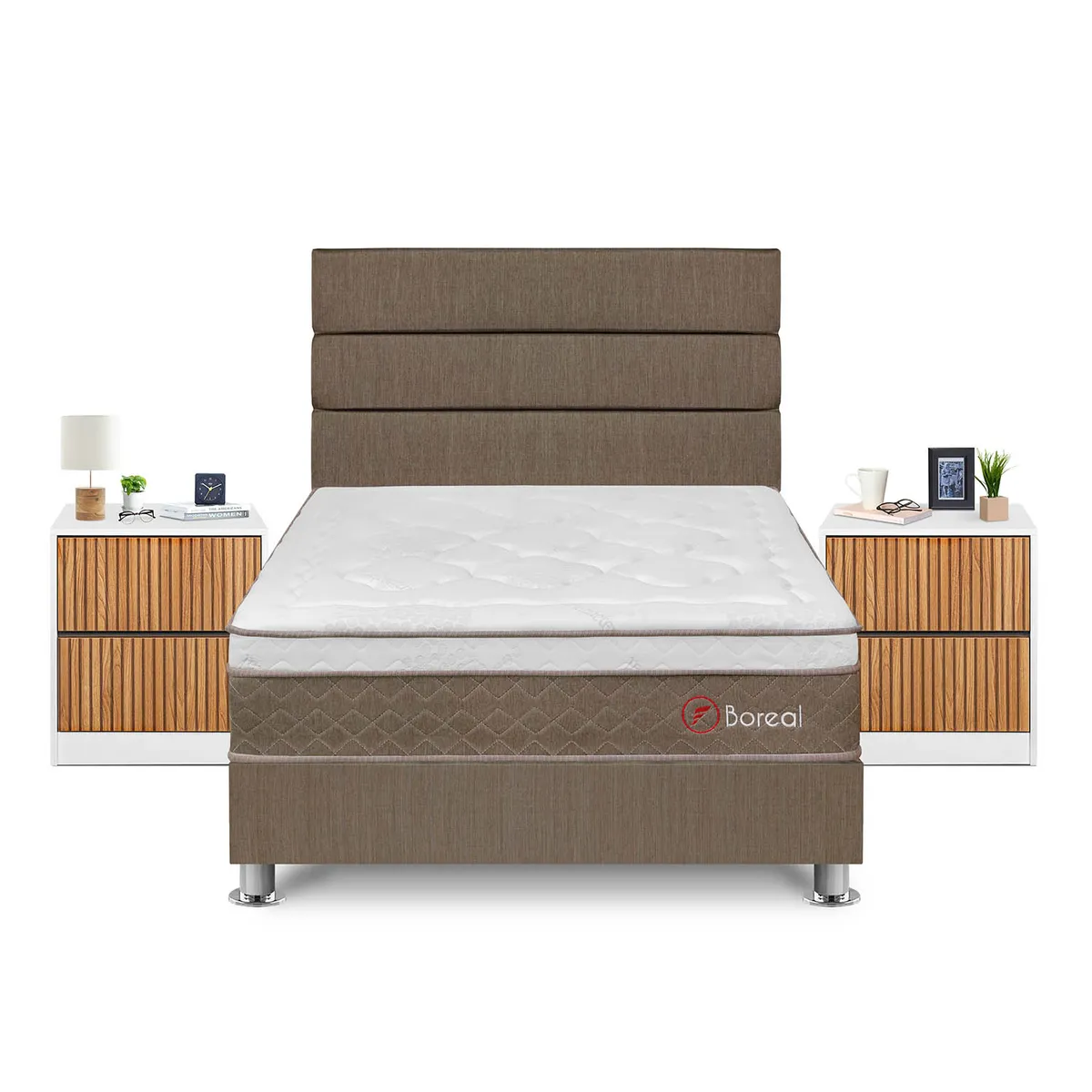 FORLI - Dormitorio Boreal 2Plz Marron+Vel Roma