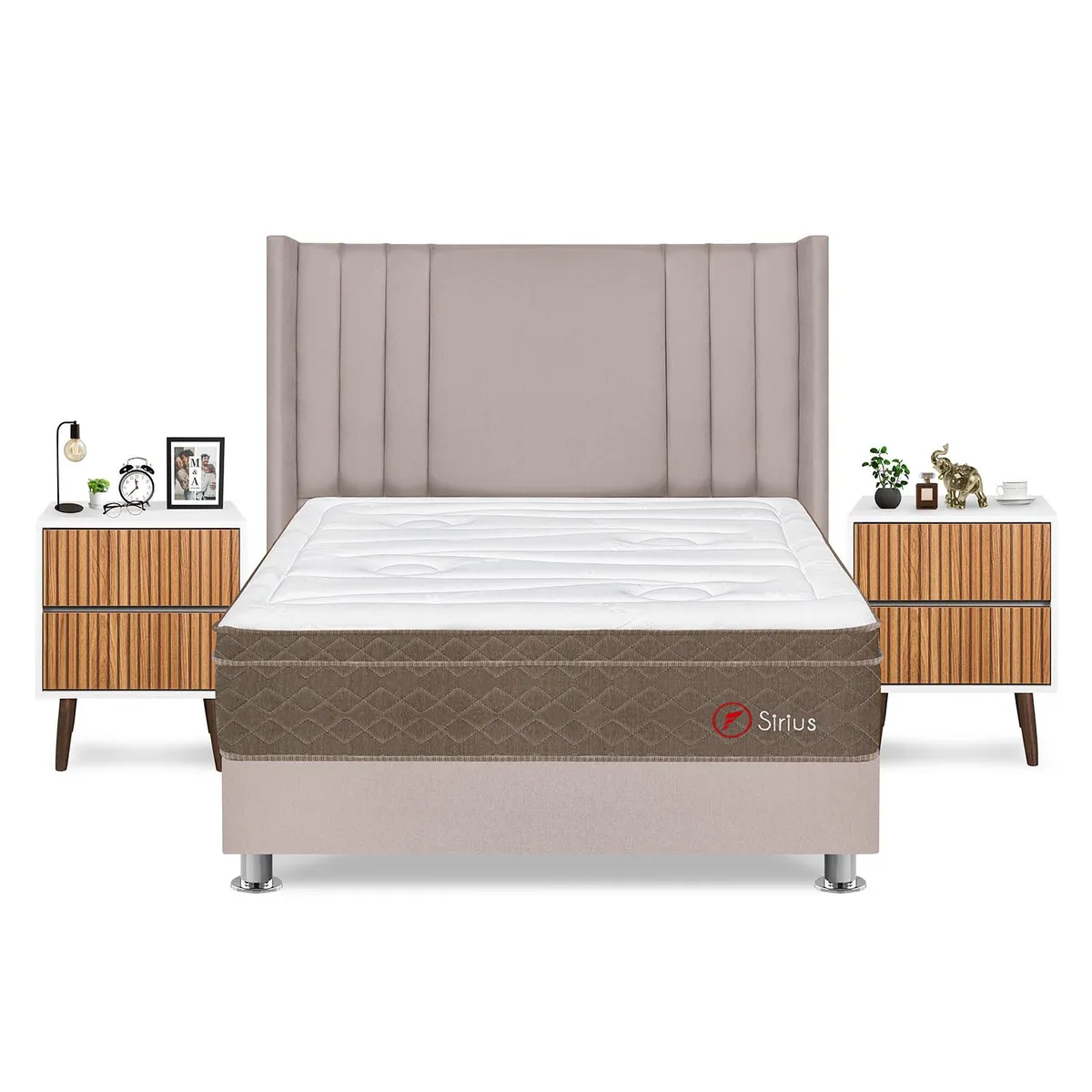 FORLI - Dormitorio Sirius Queen Beige+Vel Milan