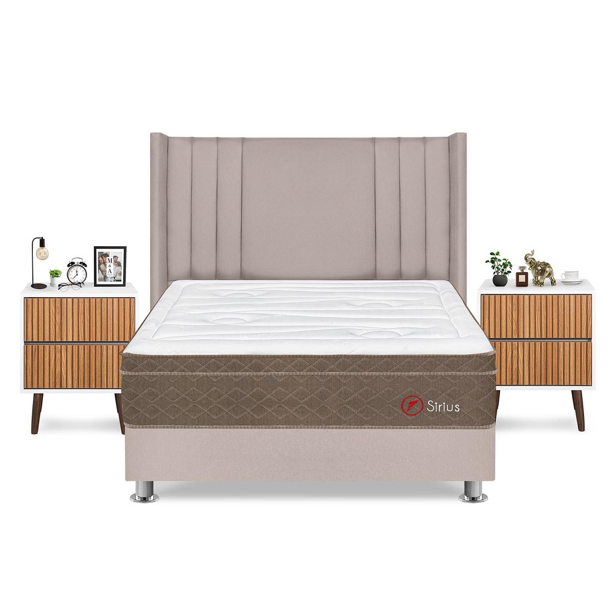 FORLI - Dormitorio Sirius King Beige+Vel Milan