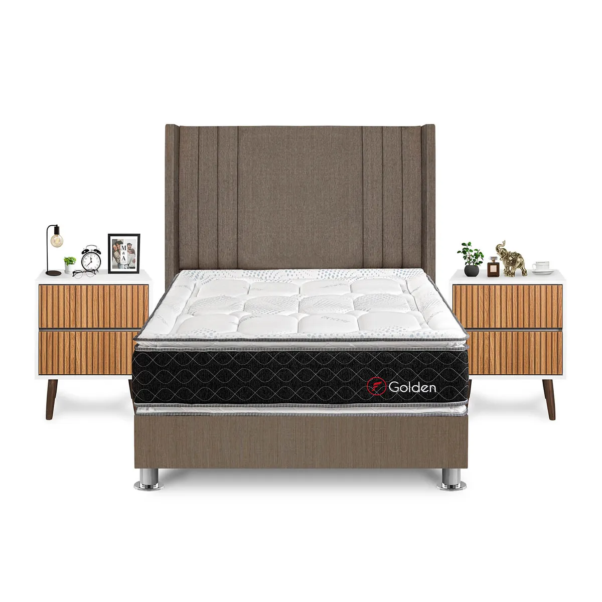 FORLI - Dormitorio Golden 2Plz Marr+Vel Milan