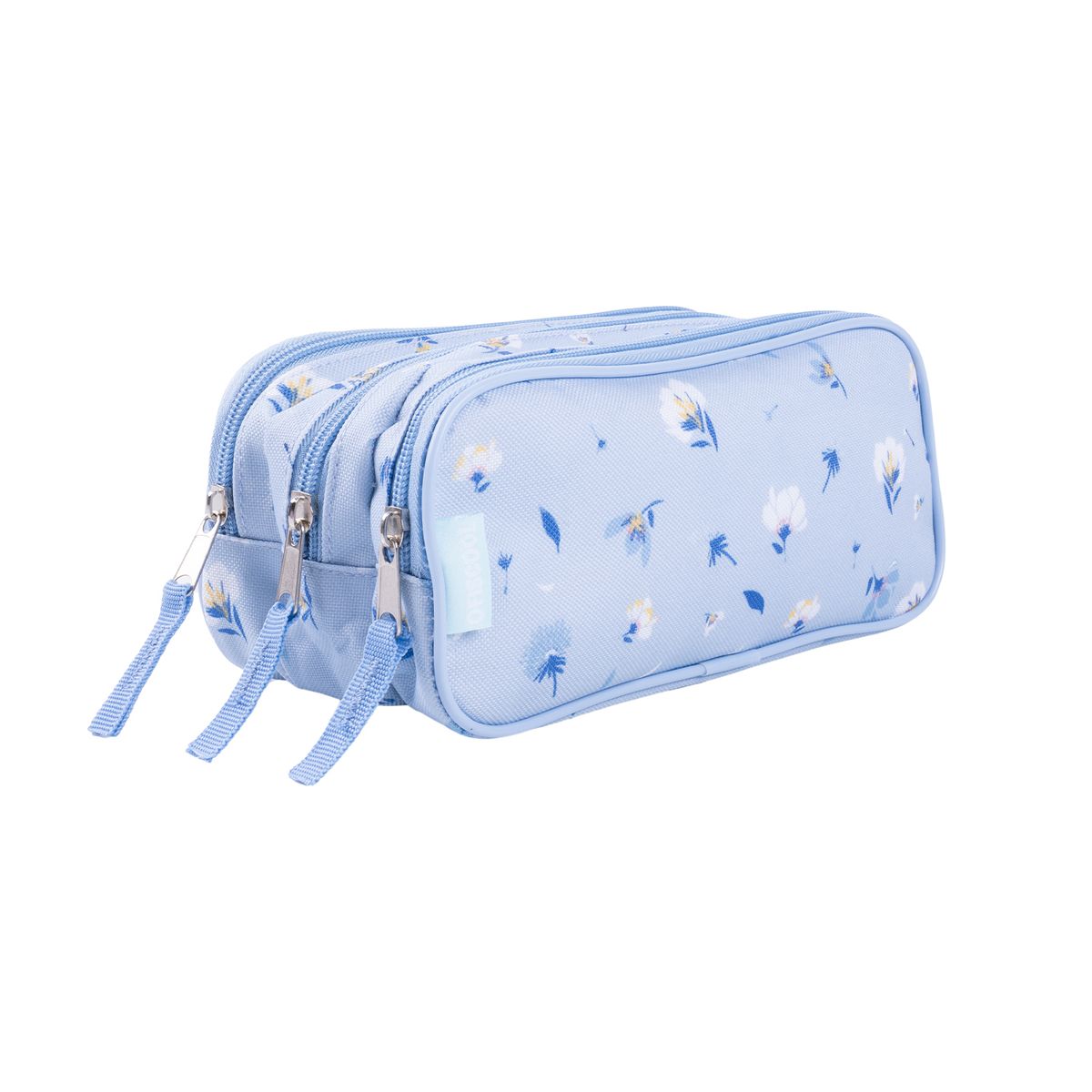 OFISCOOL - Cartuchera 3 Cierres Flowers 360