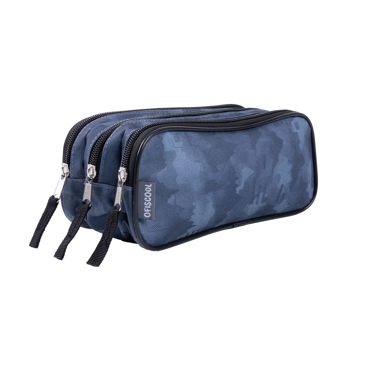 OFISCOOL - Cartuchera 3 Cierres Gray Phantom 360