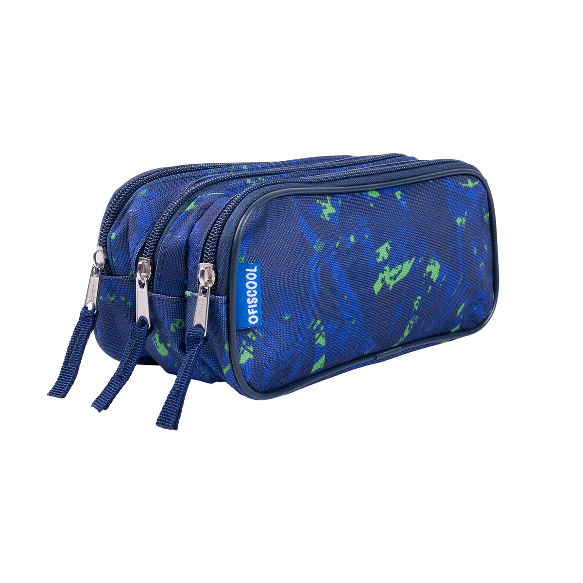 OFISCOOL - Cartuchera 3 Cierres Neón 360