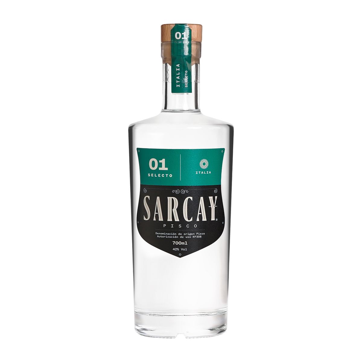 SARCAY - Pisco Sarcay Selecto Italia Botella 700 mL