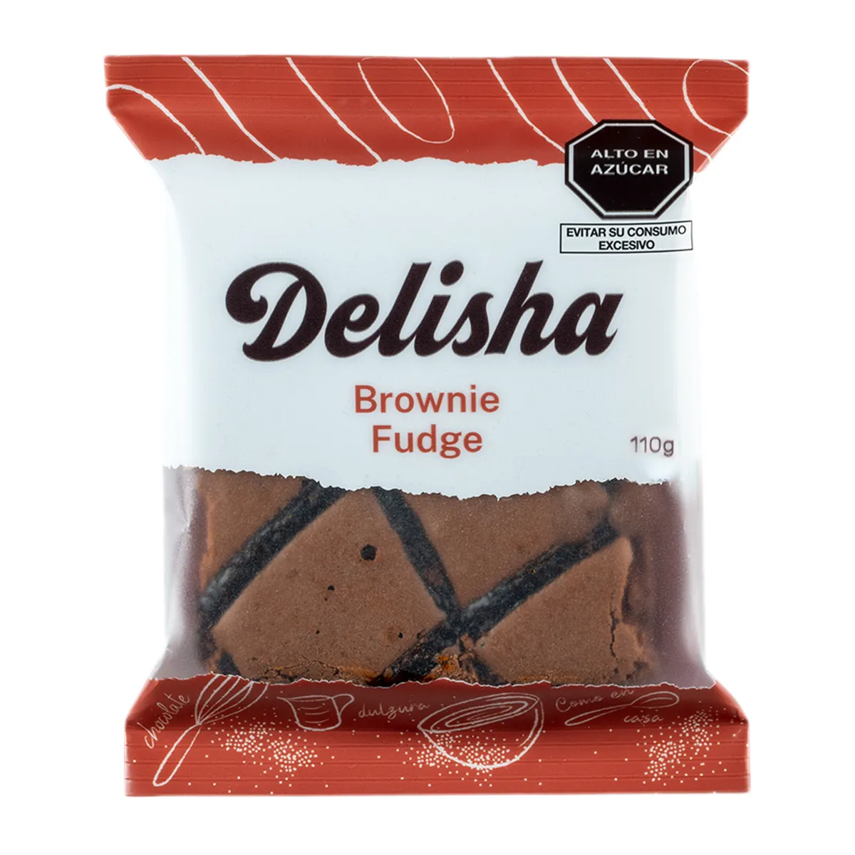 DELISHA - Brownie Delisha Fudge Empaque 110 g