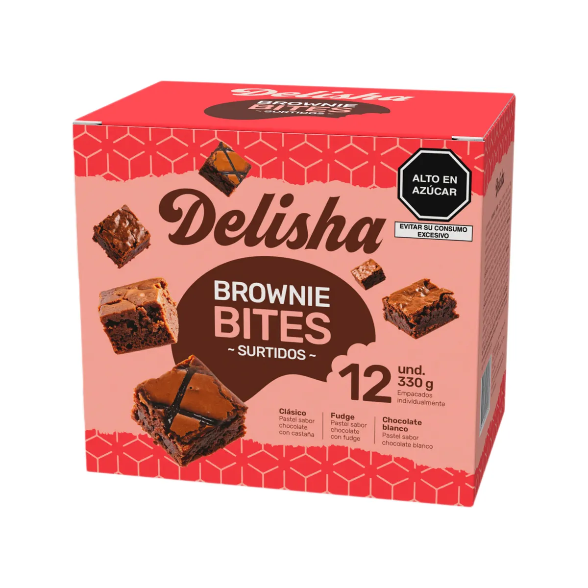 DELISHA - Brownie Bites Delisha Surtido Empaque 12 Und