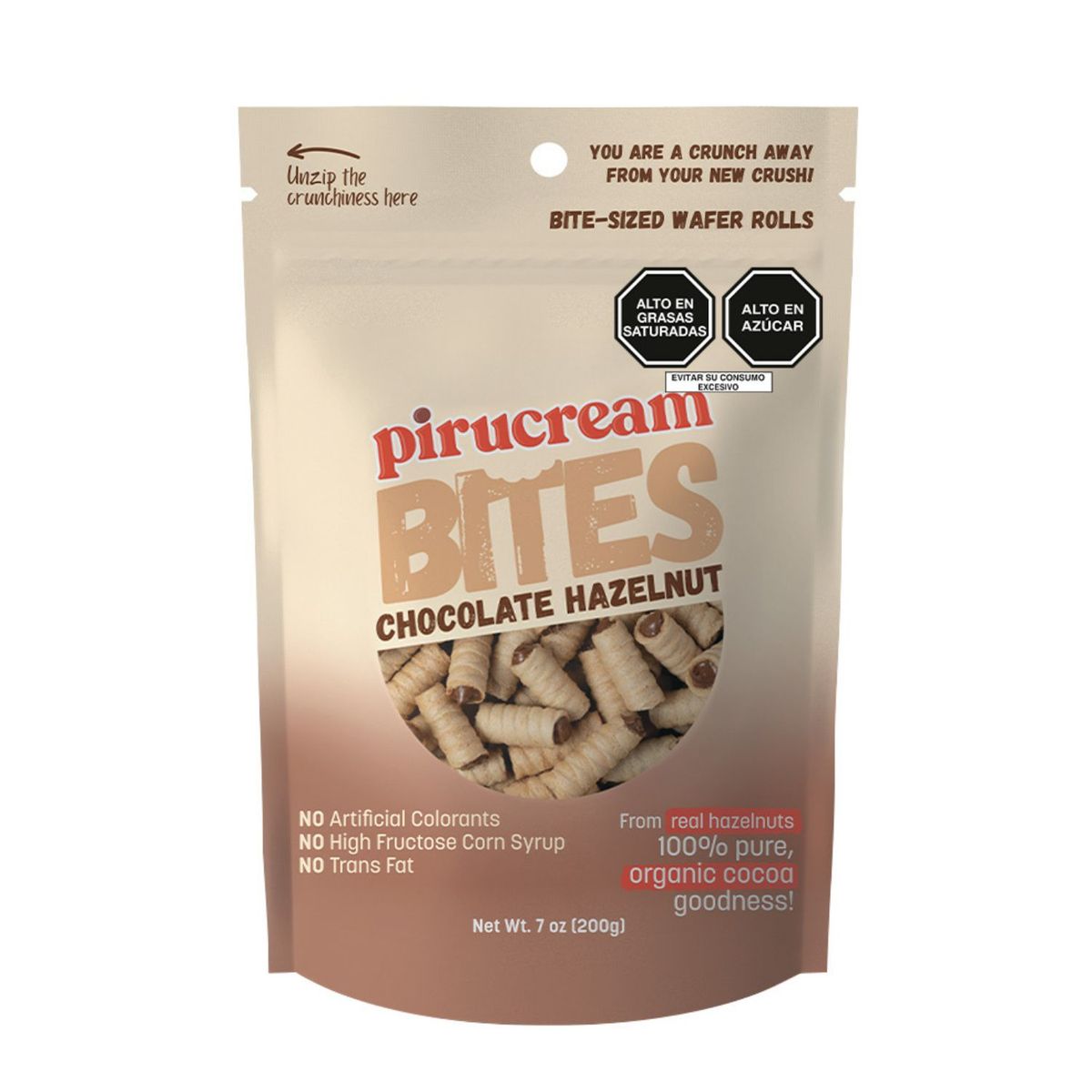 PIRUCREAM - Barquillos Pirucream Bites Doypack 200 g
