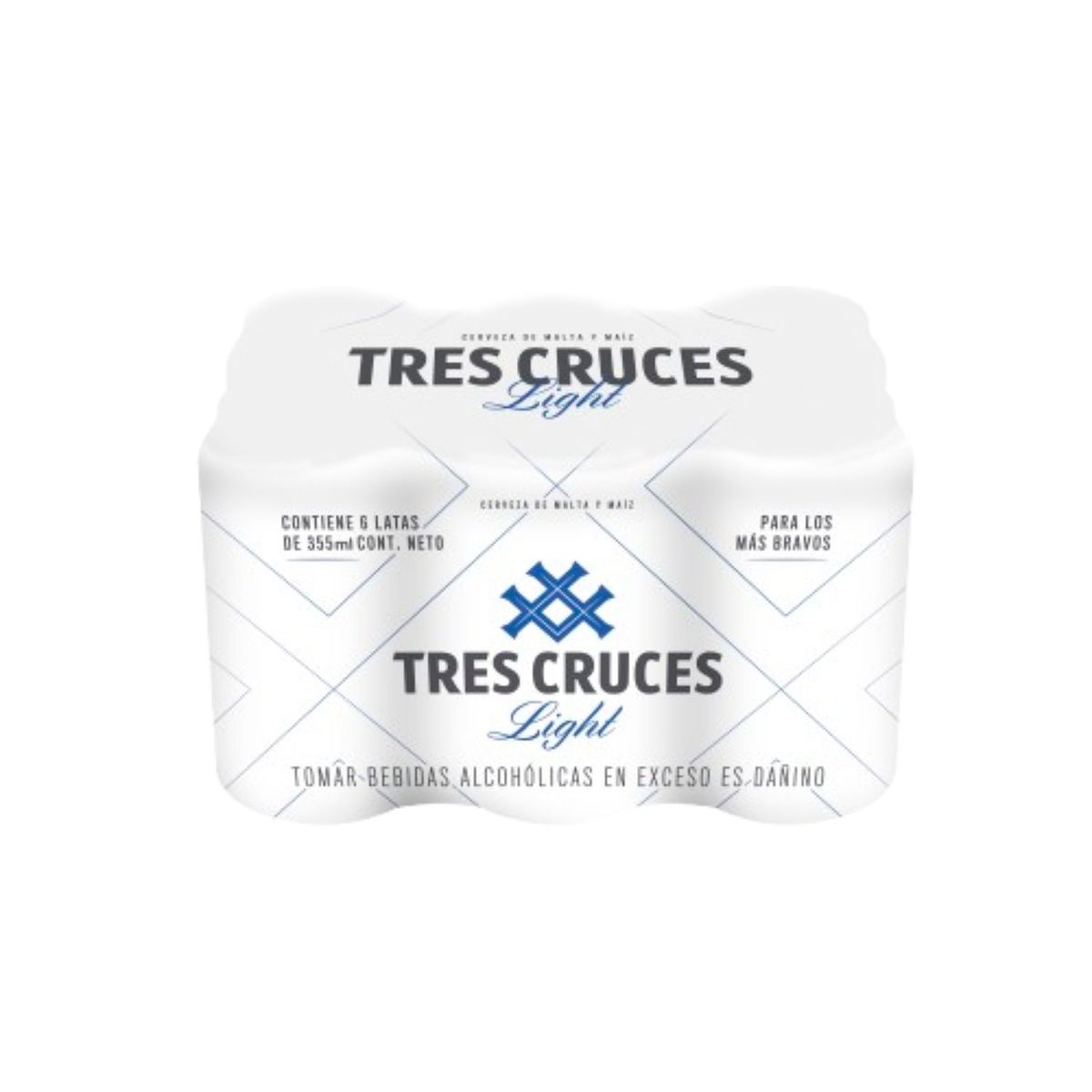 TRES CRUCES LIGHT - Cerveza Tres Cruces Light Empaque 6 Und 355 mL