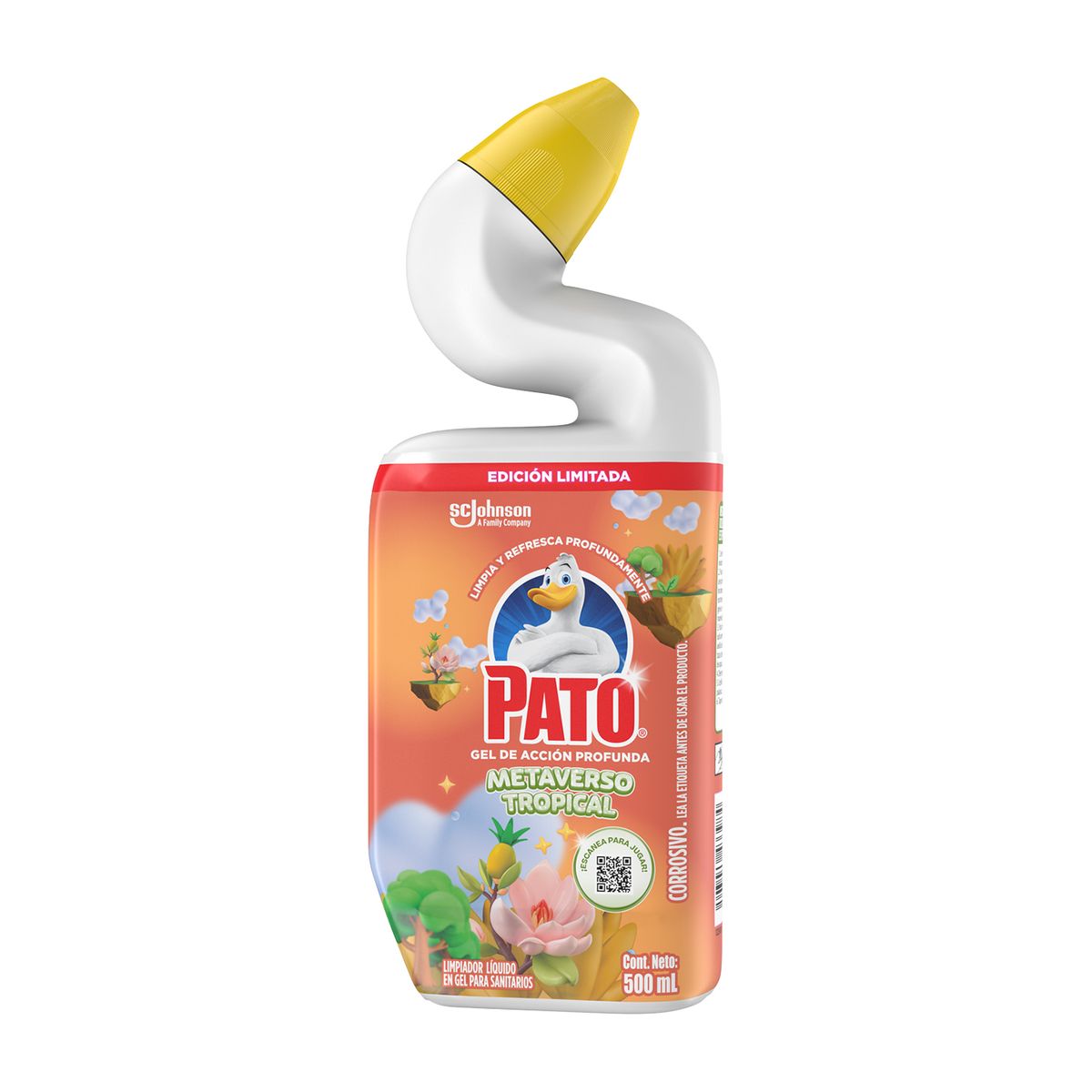 PATO - Limpiador Gel para Baño Pato Metaverso Tropical Envase 500 mL