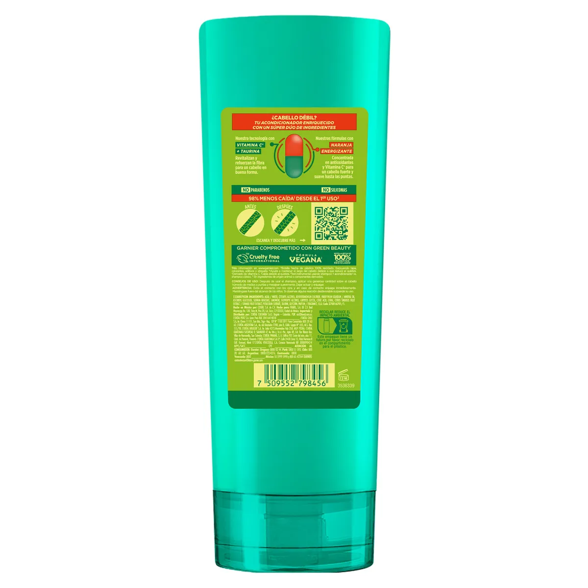 FRUCTIS - Acondicionador Fructis Crece Fuerte Botella 350 mL