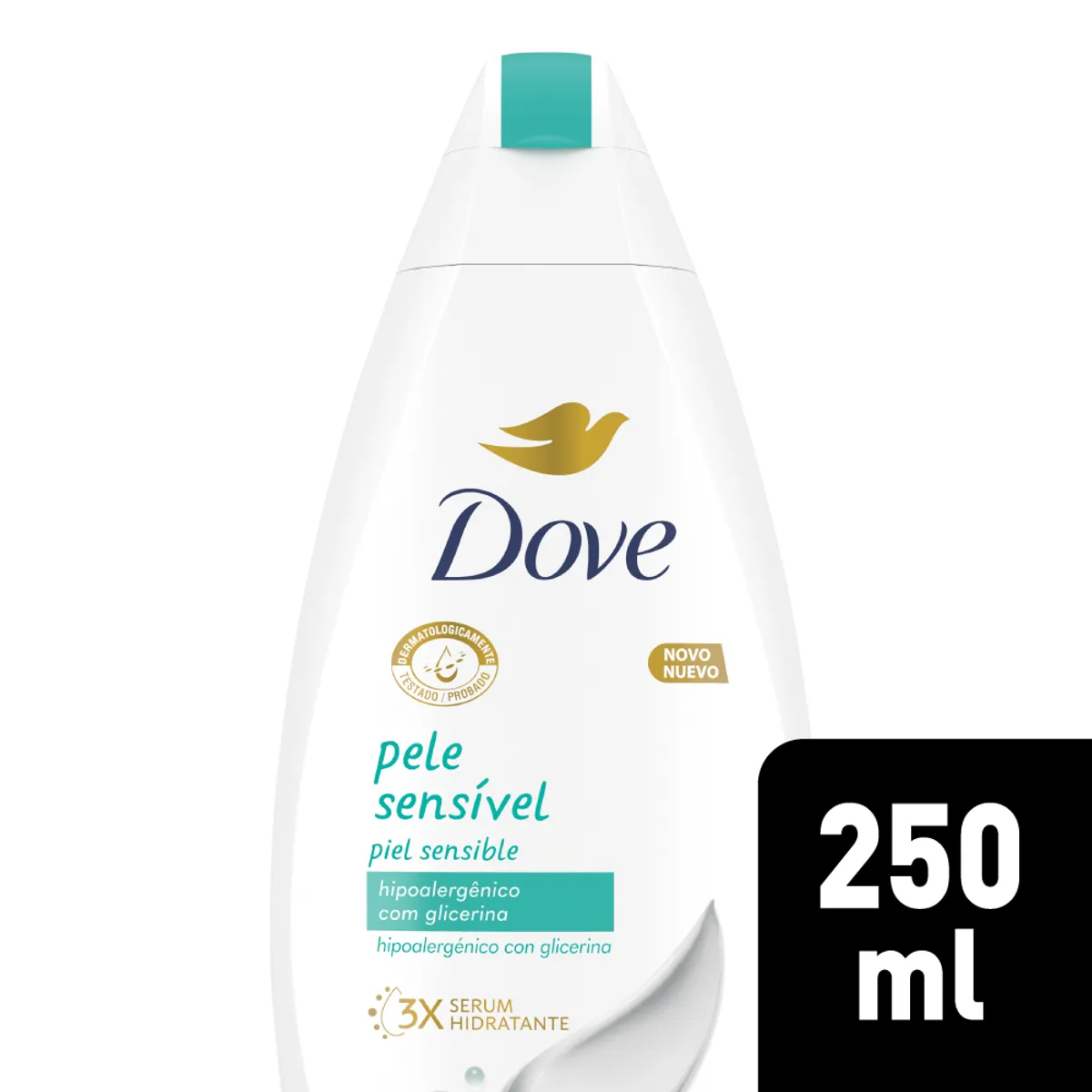 DOVE - Jabón Líquido Dove Piel Sensible Envase 250 mL