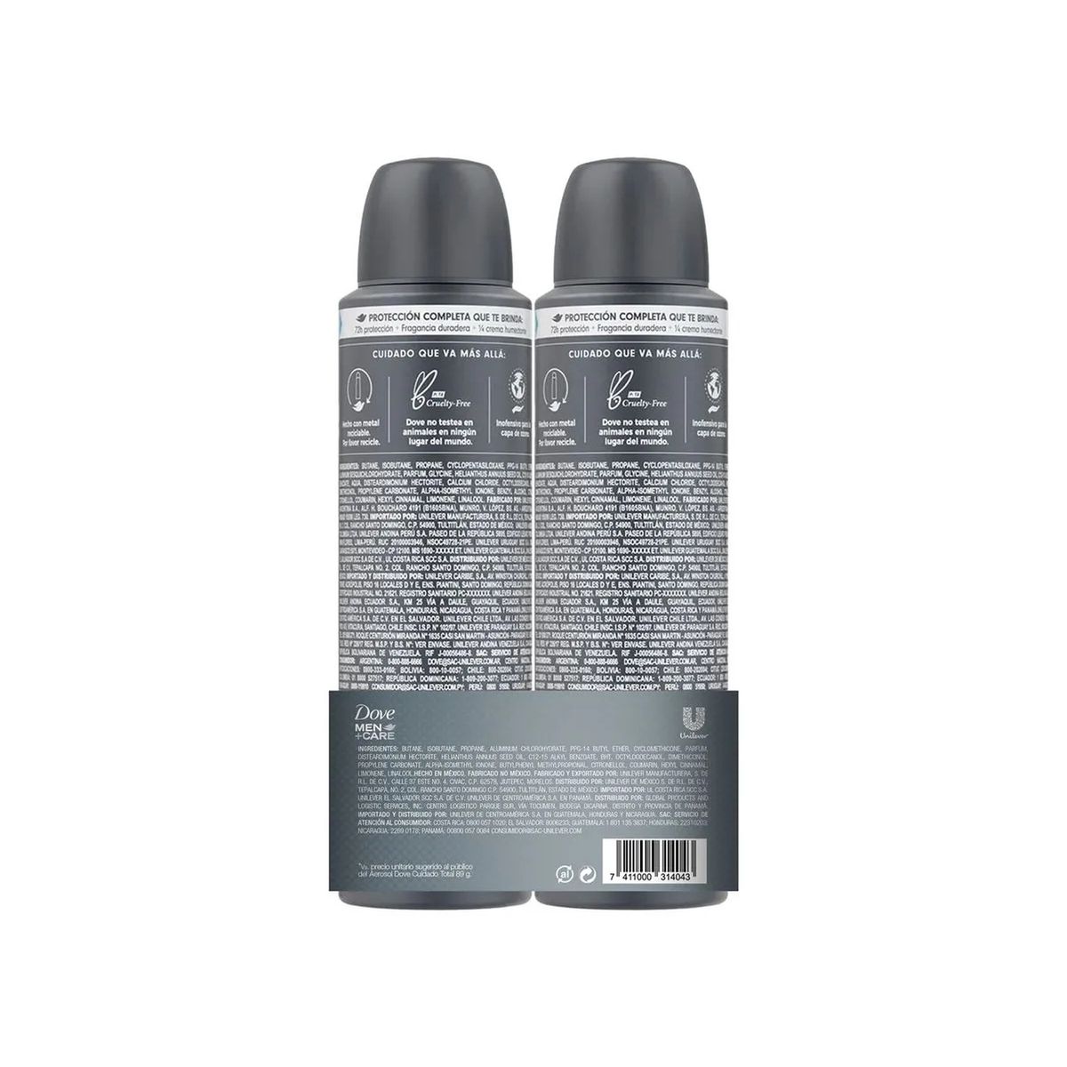 DOVE MEN - Desodorante en Aerosol Dove Men Care Empaque 2 Und