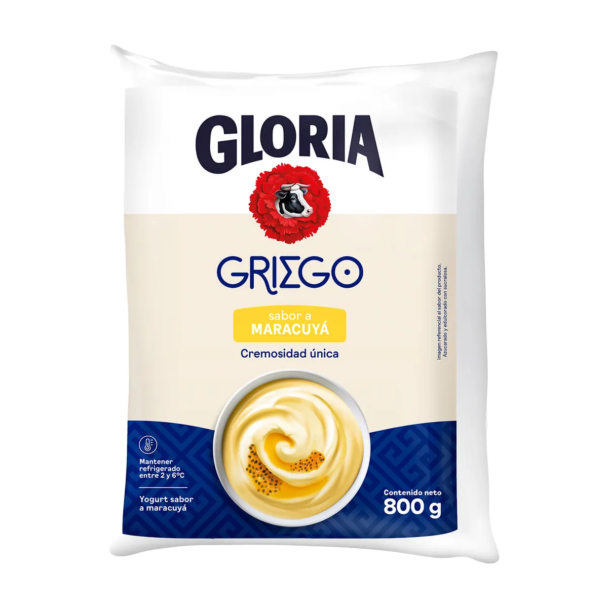 GLORIA - Yogurt Gloria Griego Maracuyá Bolsa 800 g