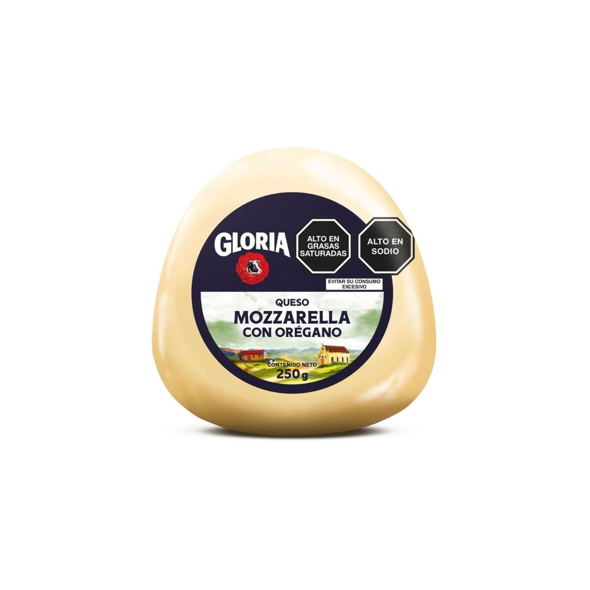 GLORIA - Queso Mozzarella con Orégano Gloria Bola Empaque 250 g