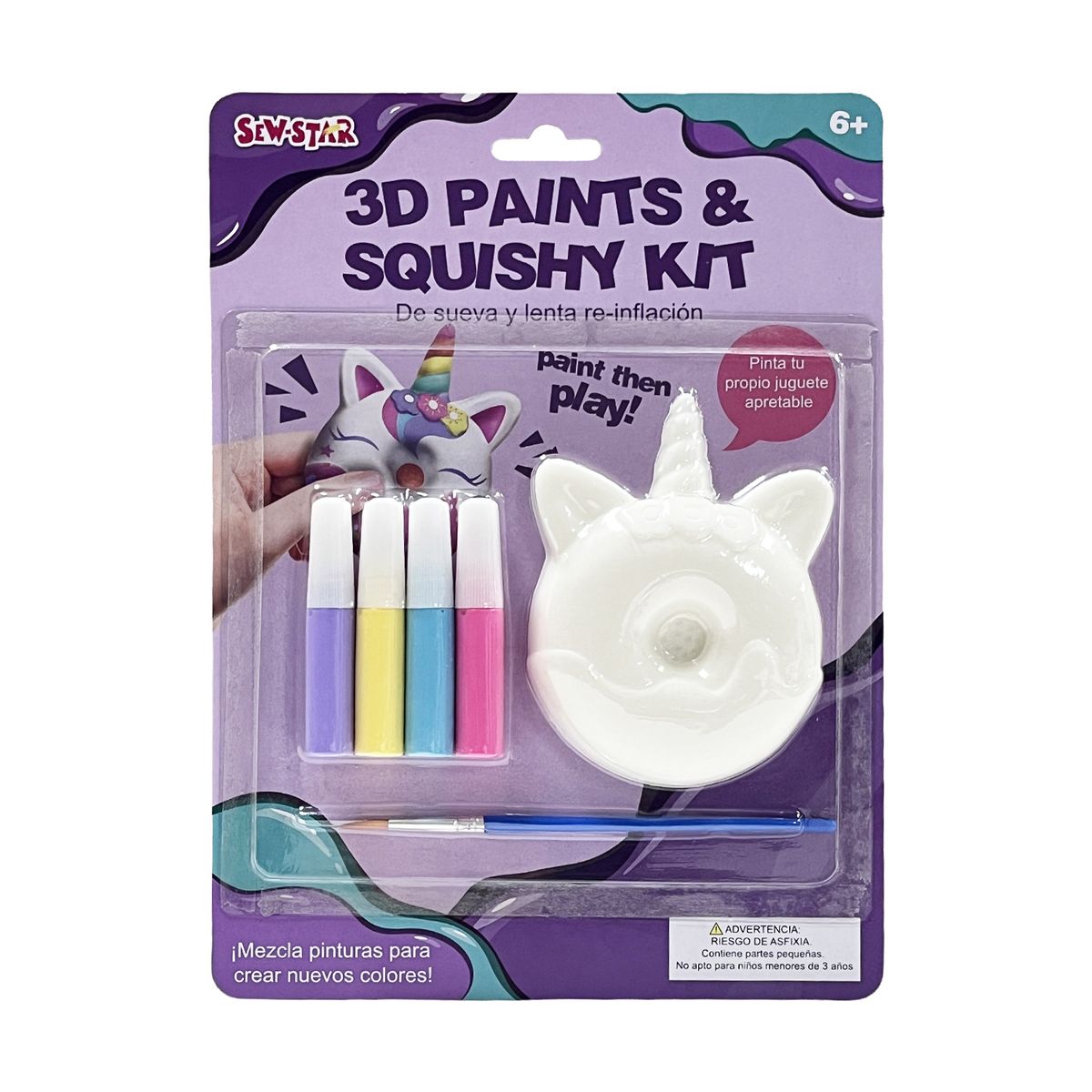 SEW STAR - 2D Painting Squishy Doughnut