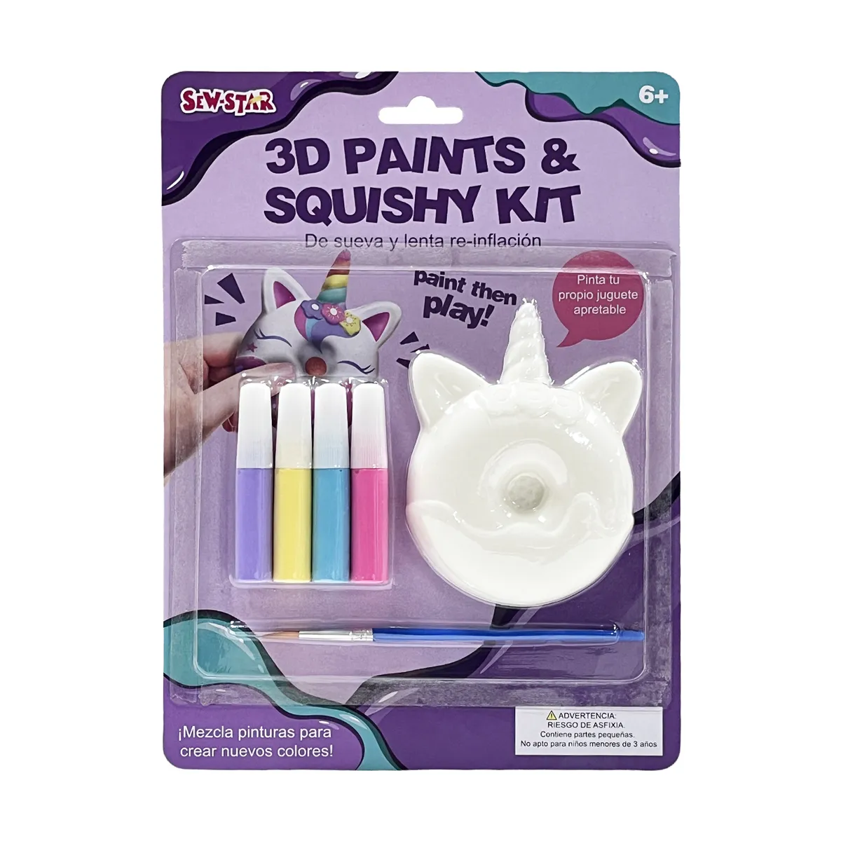 SEW STAR - 2D Painting Squishy Doughnut