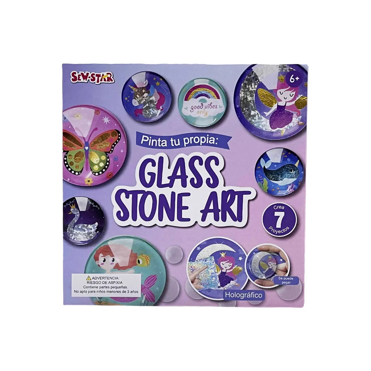 SEW STAR - Glass Stone Art Holographic Stickers
