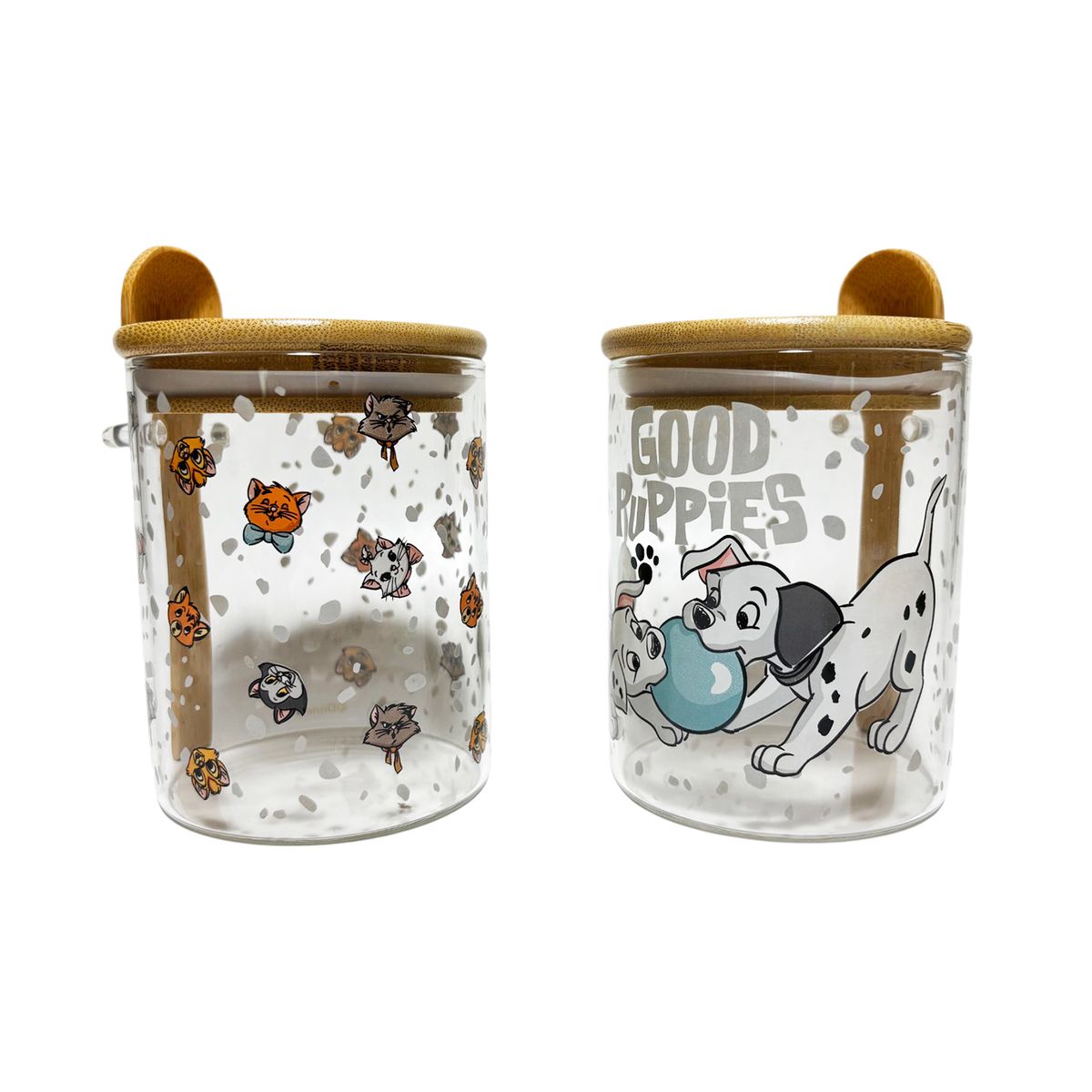 DISNEY - Set Canister Redondo Dogs & Cats 2 Piezas