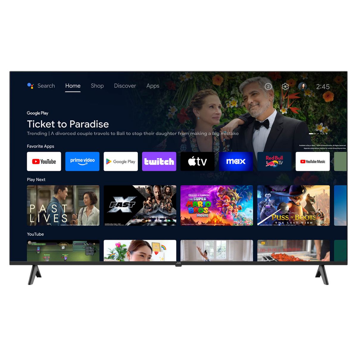 JVC - Televisor JVC 65'' 4K UHD Android TV