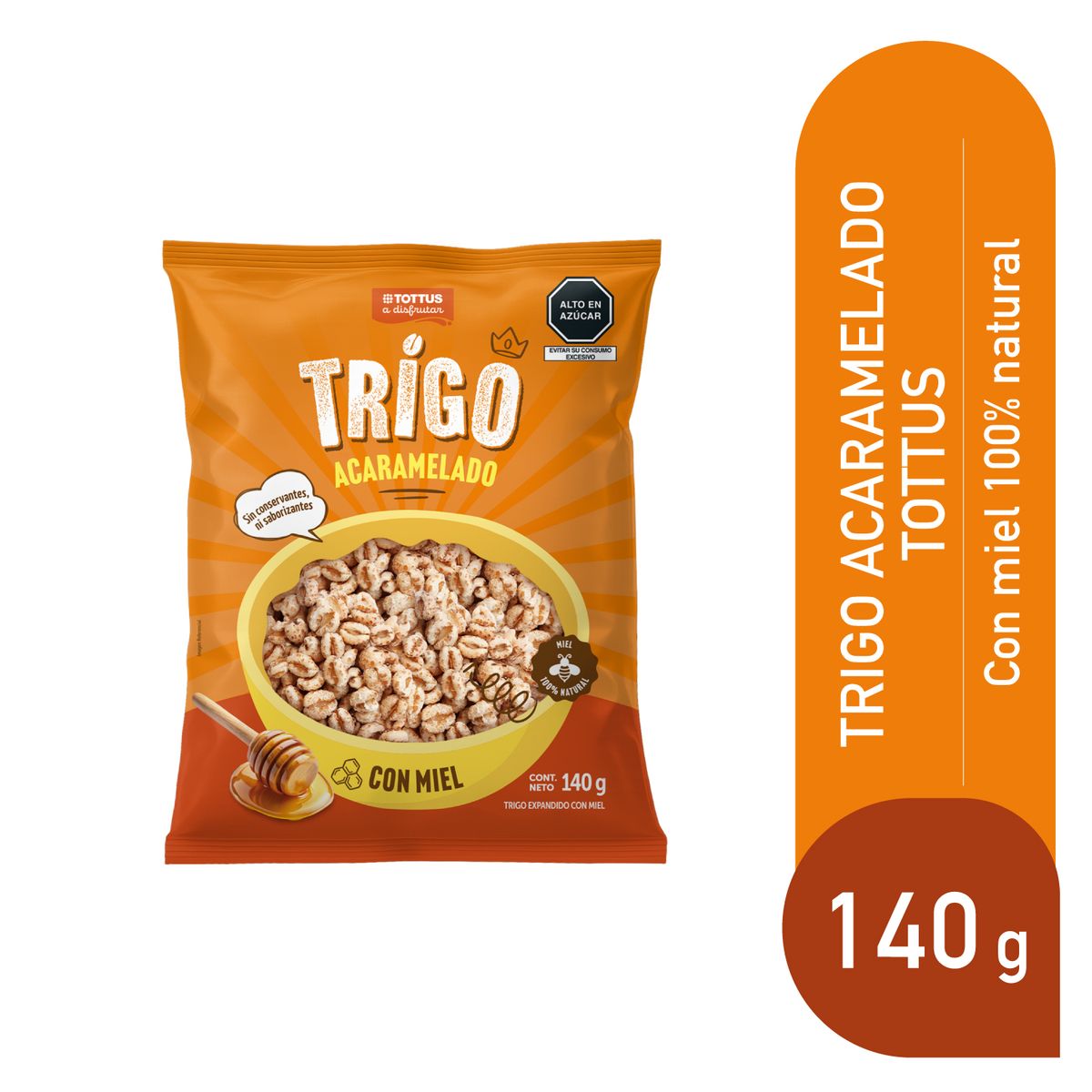 TOTTUS - Trigo Acaramelado Tottus Bolsa 140 g