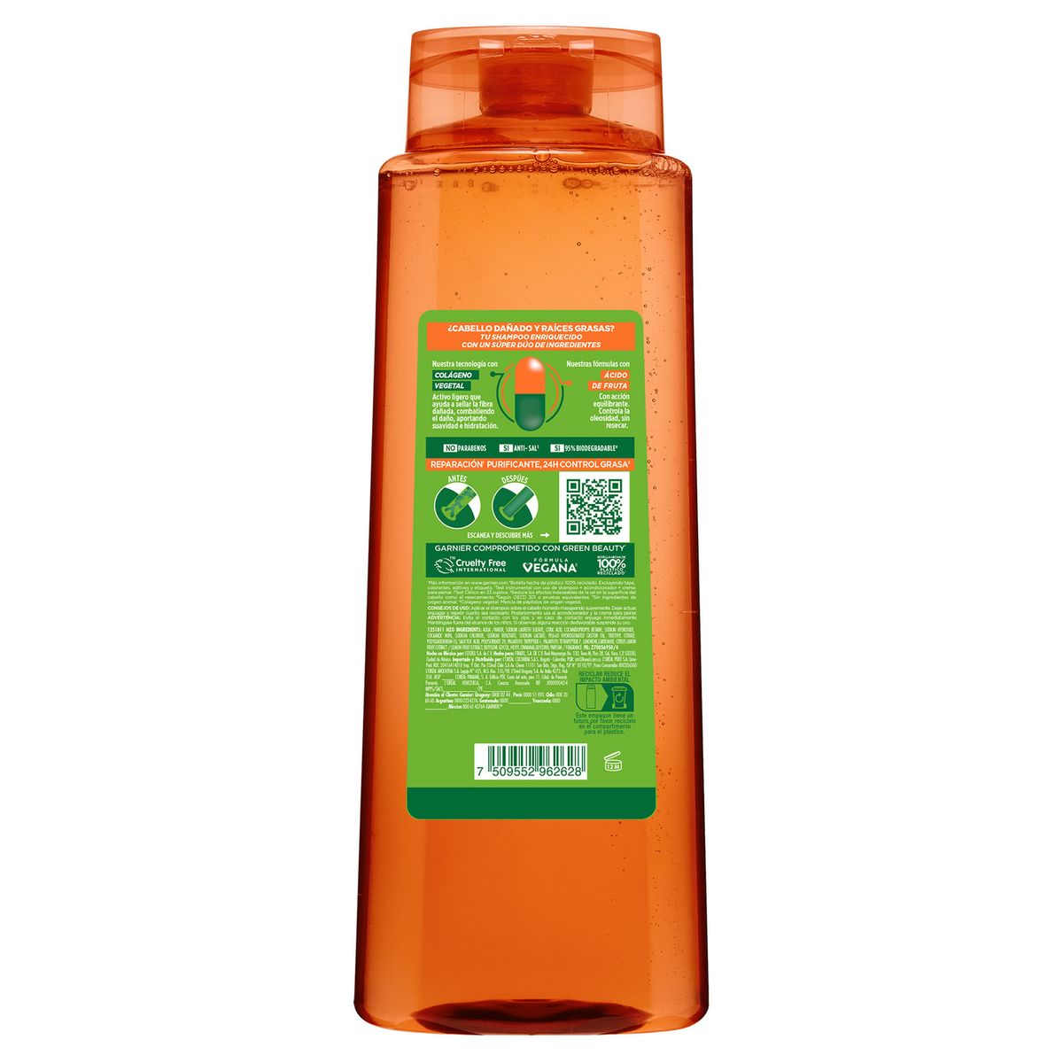 FRUCTIS - Shampoo Fructis Control Grasa Envase 650 mL