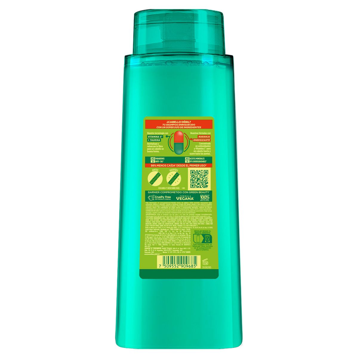 FRUCTIS CORE - Shampoo Fructis Crece Fuerte Envase 650 mL