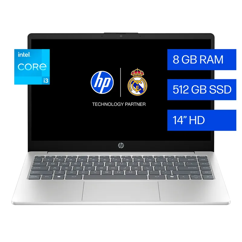 HP - Laptop HP Intel Core i3 8GB 512GB SSD 14" 14-ep0132la